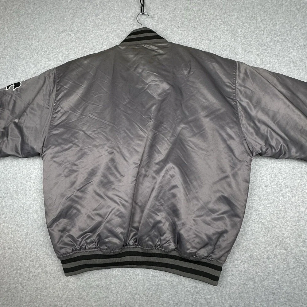 Pro Champ LOS ANGELES Satin Spirit Bomber Jacket Gray‎ XL Insulated Varsity